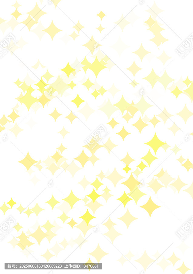 閃耀黃色星星背景素材