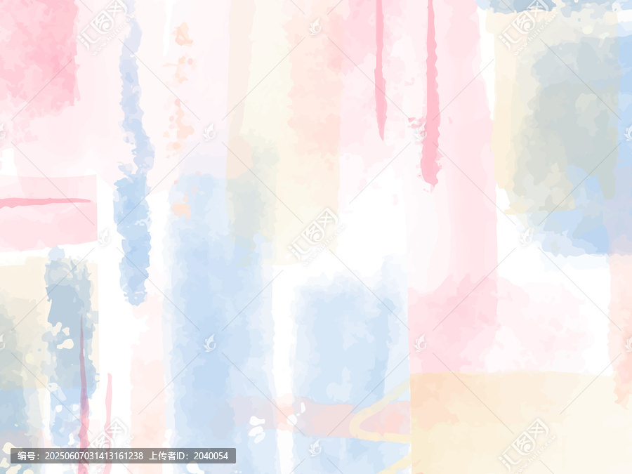 水彩色彩拼接水彩暈染背景