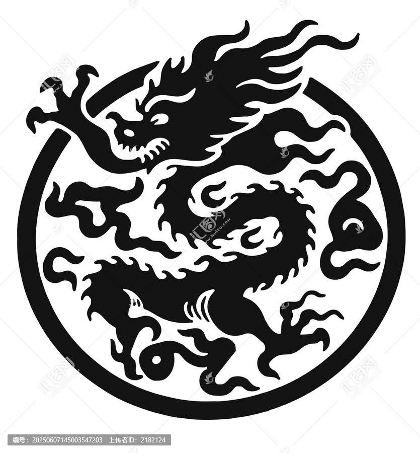 神獸神龍圖案