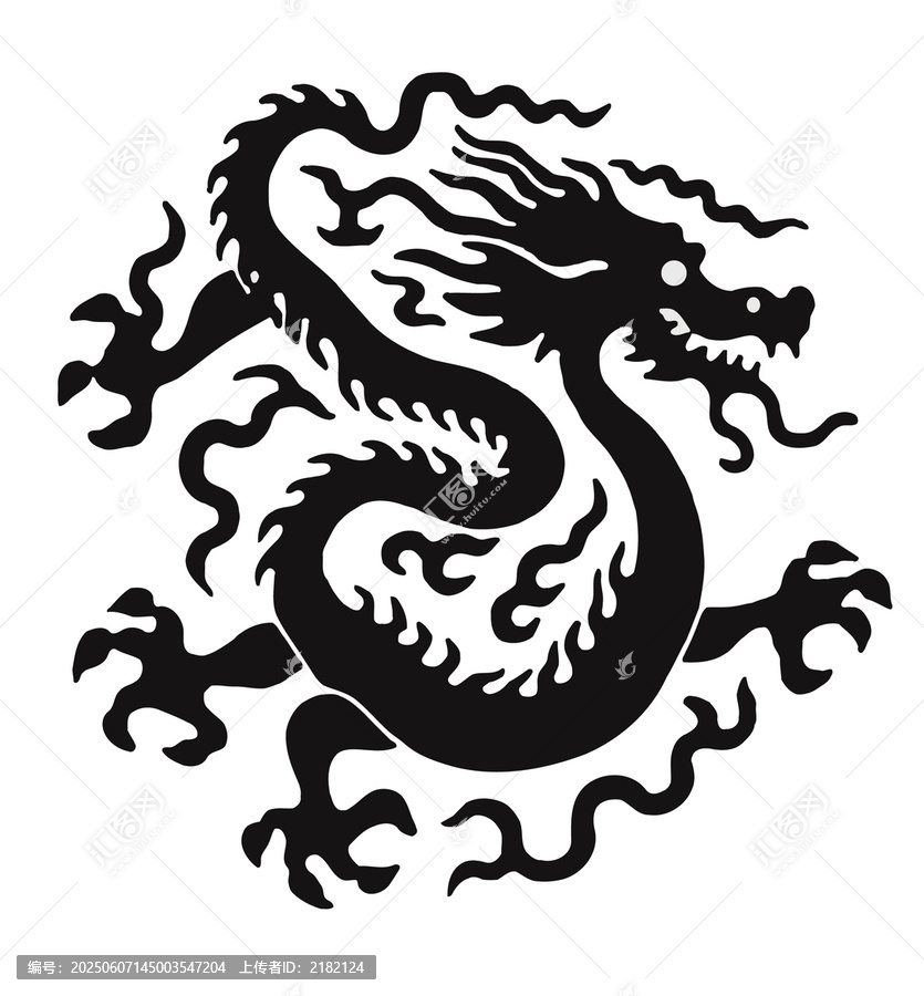 龍矢量圖