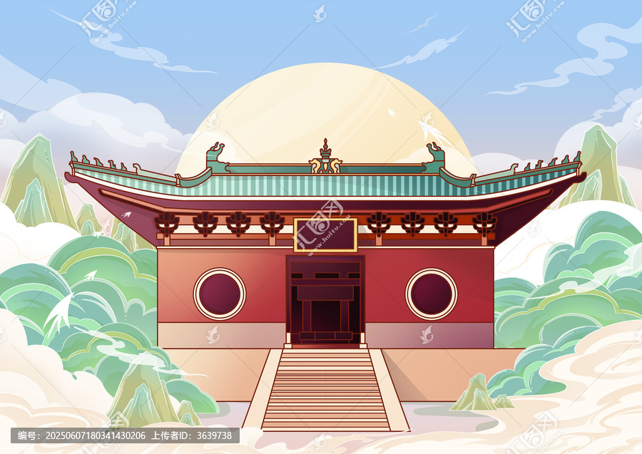 少林寺插畫