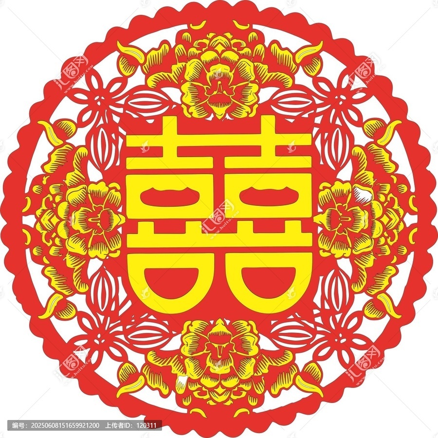 創(chuàng)意雙層喜字