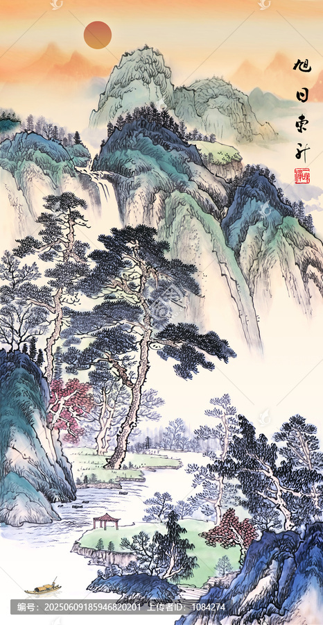 豎幅山水畫(huà)