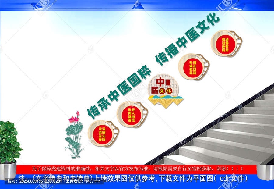 中醫(yī)樓梯文化墻