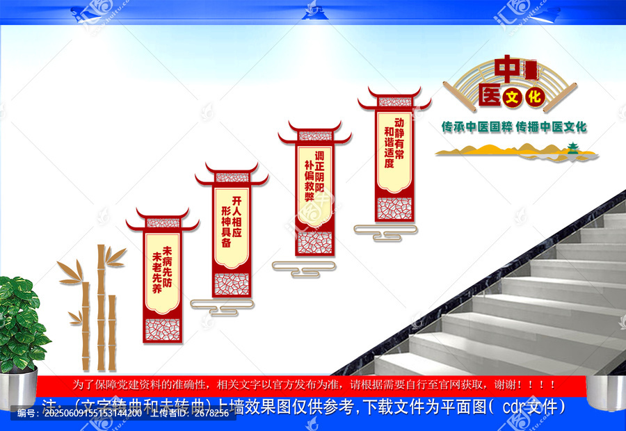 中醫(yī)樓梯文化墻