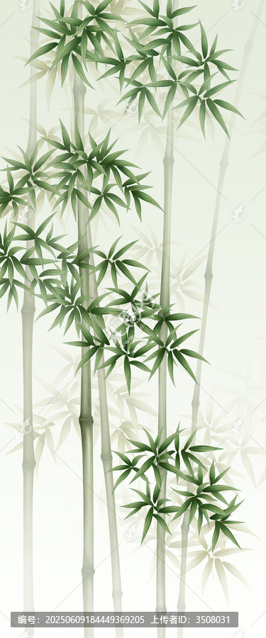 新中式簡(jiǎn)約竹子屏風(fēng)背景