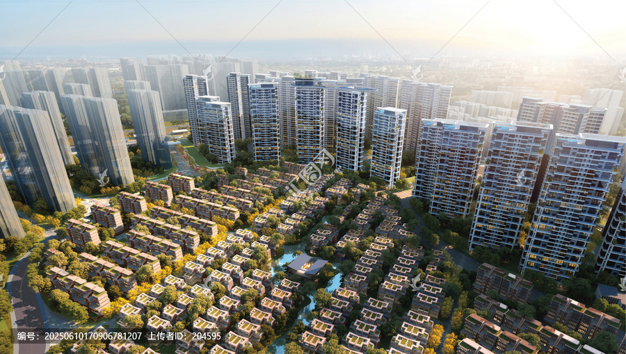 現(xiàn)代城市住宅建筑群景觀