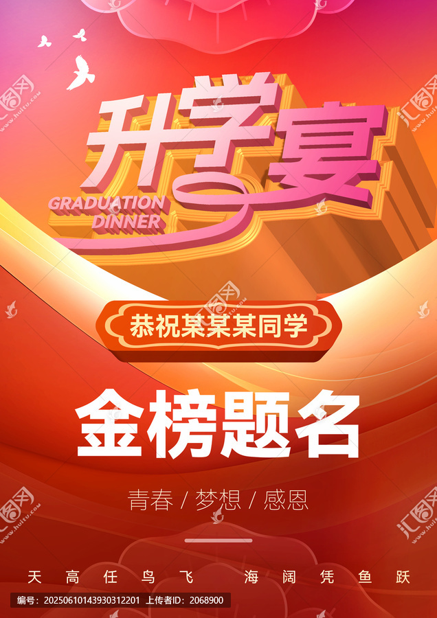 升學(xué)宴海報