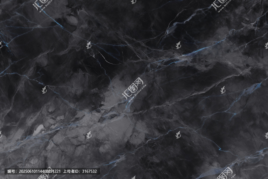 黑底藍紋大理石紋理素材
