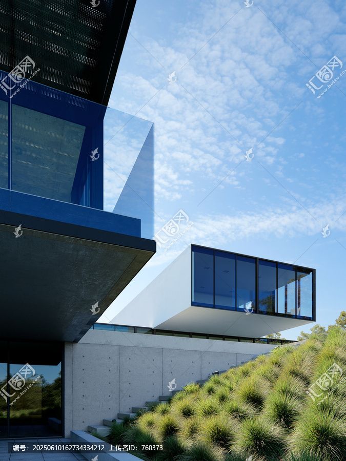 現(xiàn)代風(fēng)格懸空式建筑外觀