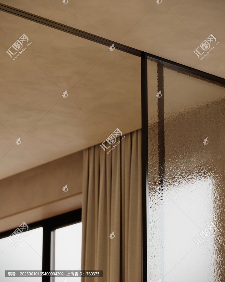 現(xiàn)代簡約風(fēng)客廳玻璃移門