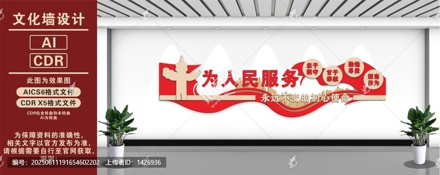 為人民服務(wù)文化墻