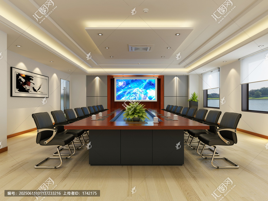 現(xiàn)代簡(jiǎn)約風(fēng)格的會(huì)議室