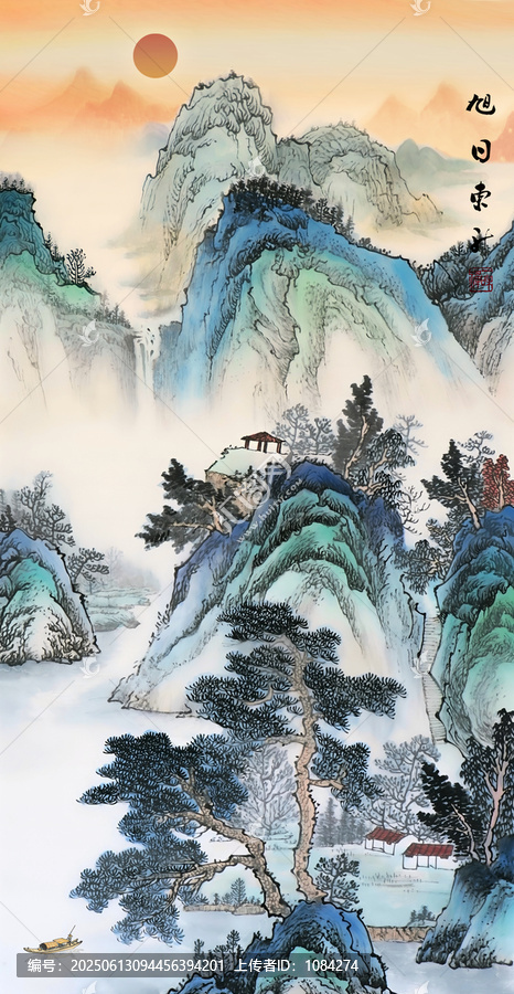 豎幅山水畫
