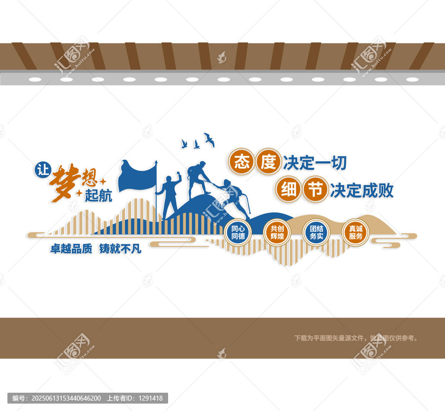 團(tuán)隊(duì)勵(lì)志奮進(jìn)企業(yè)文化墻