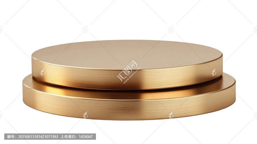[免摳素材]金色圓形展臺(tái)設(shè)計(jì)圖