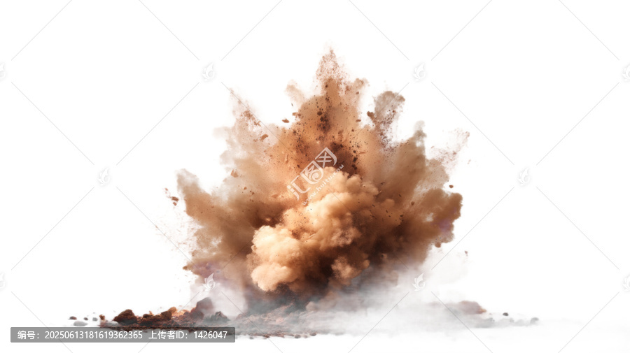 [免摳素材]土壤爆炸的震撼視覺(jué)效果