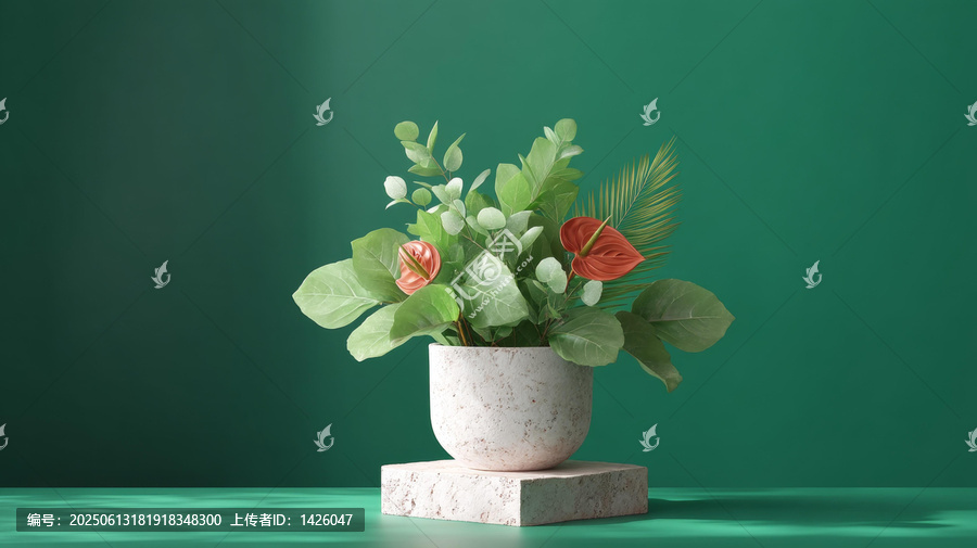 現(xiàn)代花藝擺件室內(nèi)靜物