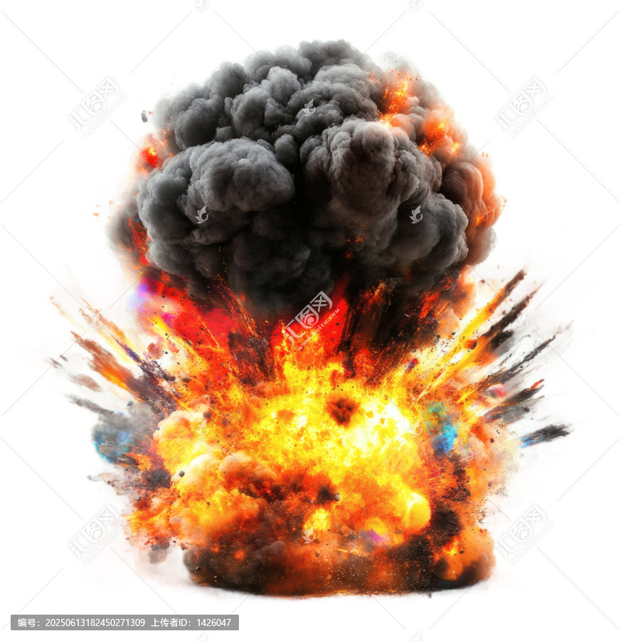 [免摳素材]爆炸沖擊波視覺沖擊圖