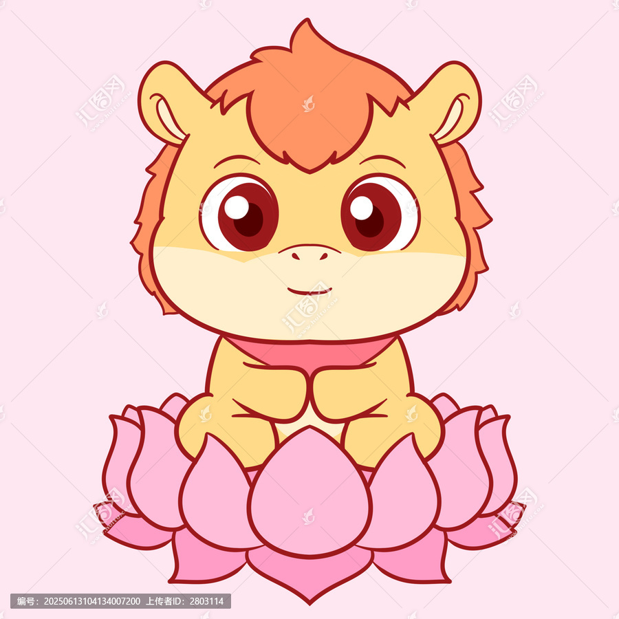 可愛(ài)小馬佛系蓮花