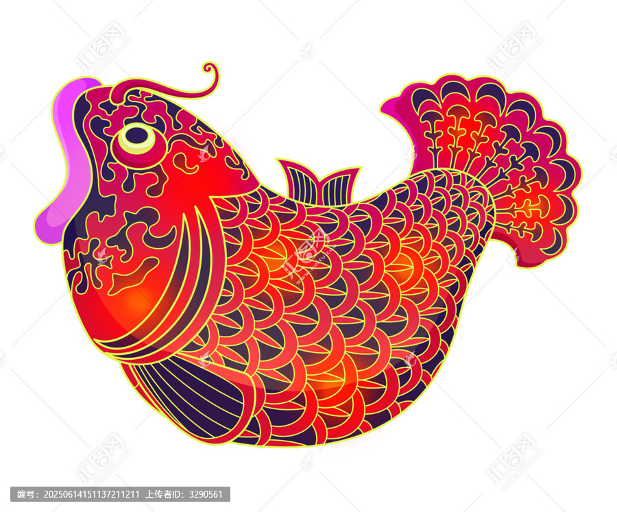 鯉魚花燈