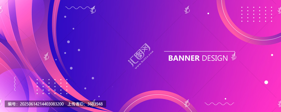 漸變流體風Banner背景圖