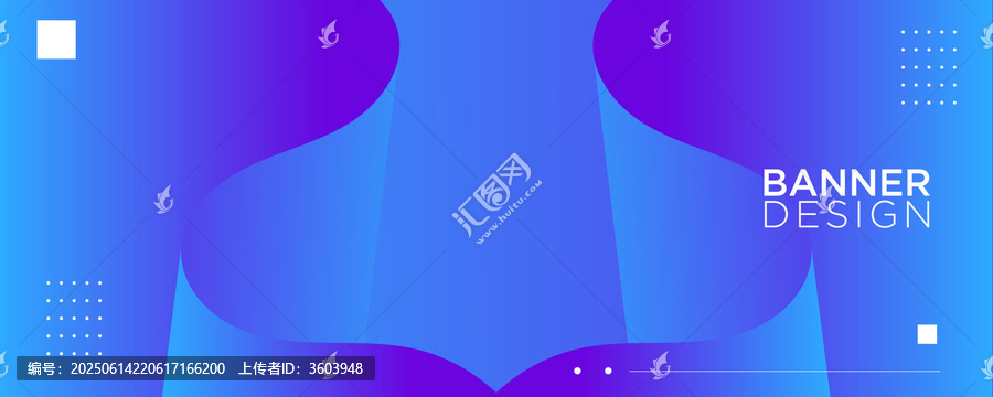 藍(lán)紫色漸變banner設(shè)計(jì)素材