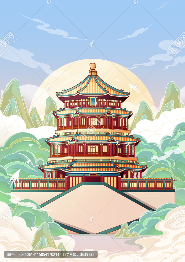 頤和園插畫