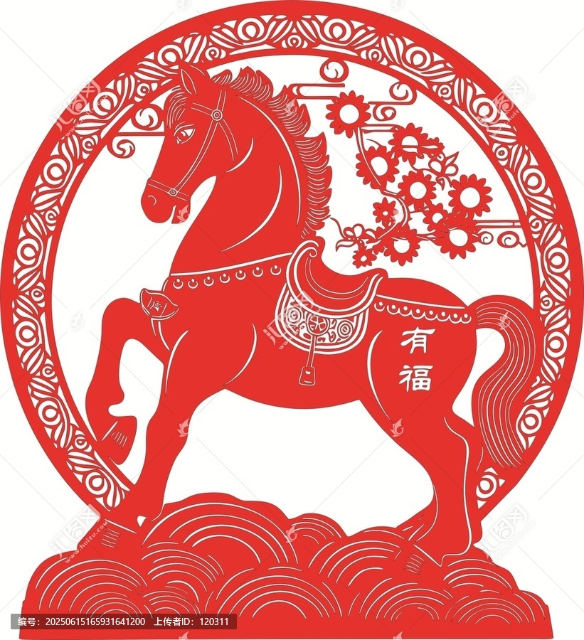 馬上有福擺件