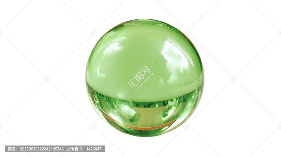 [免摳素材]綠色玻璃球裝飾品