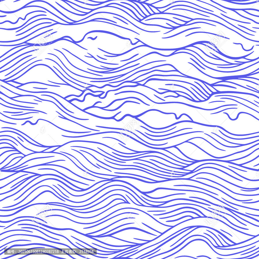 藍白線條波浪圖案背景