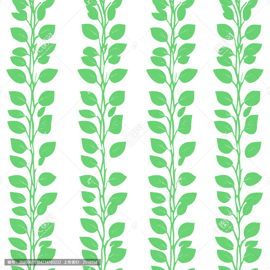 綠葉植物垂直排列圖案