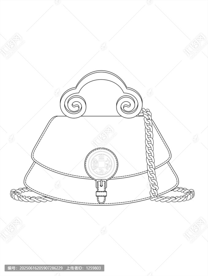 簡(jiǎn)約中式風(fēng)格手提包設(shè)計(jì)圖