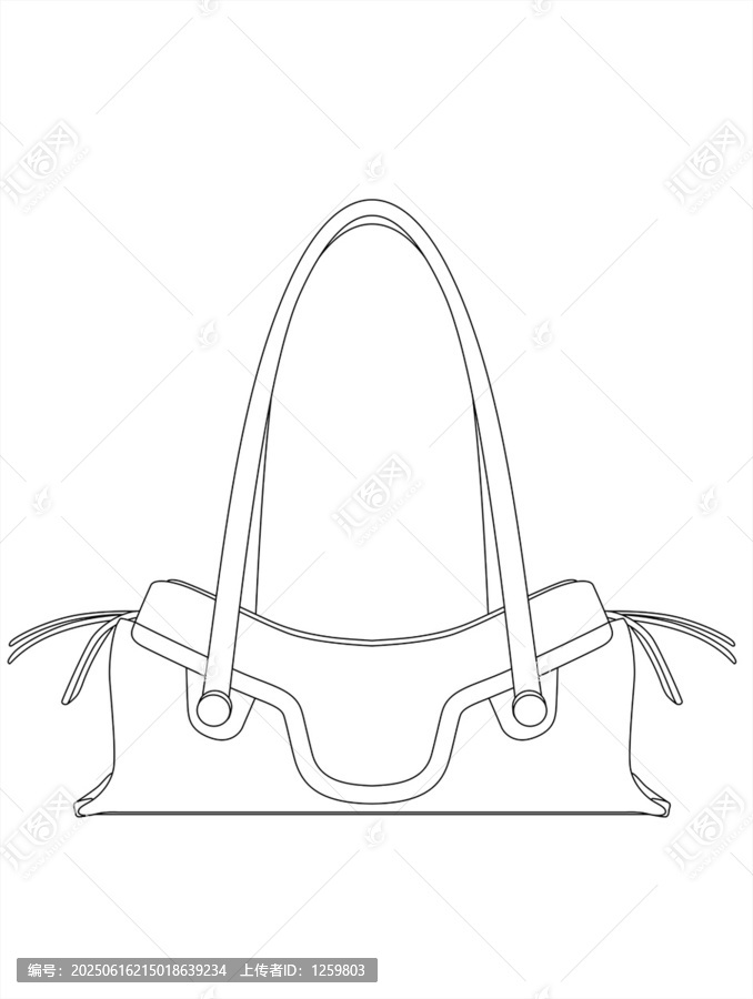 簡(jiǎn)約線條手提包設(shè)計(jì)圖