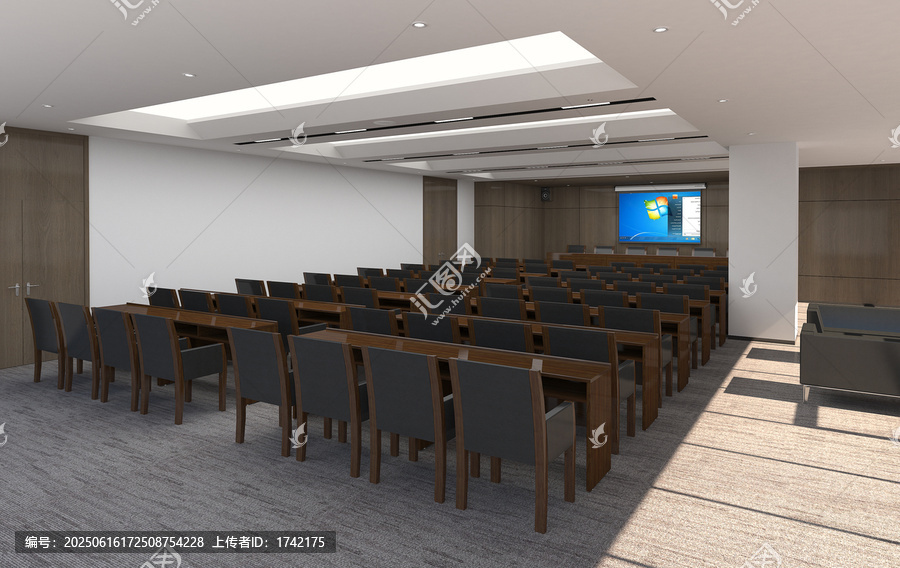 現(xiàn)代簡約風(fēng)格會議室場景
