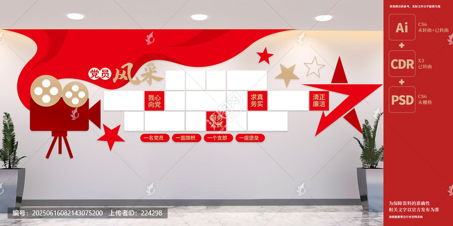 黨員風(fēng)采照片墻