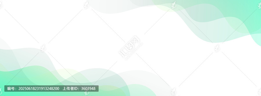 清新漸變波浪背景素材