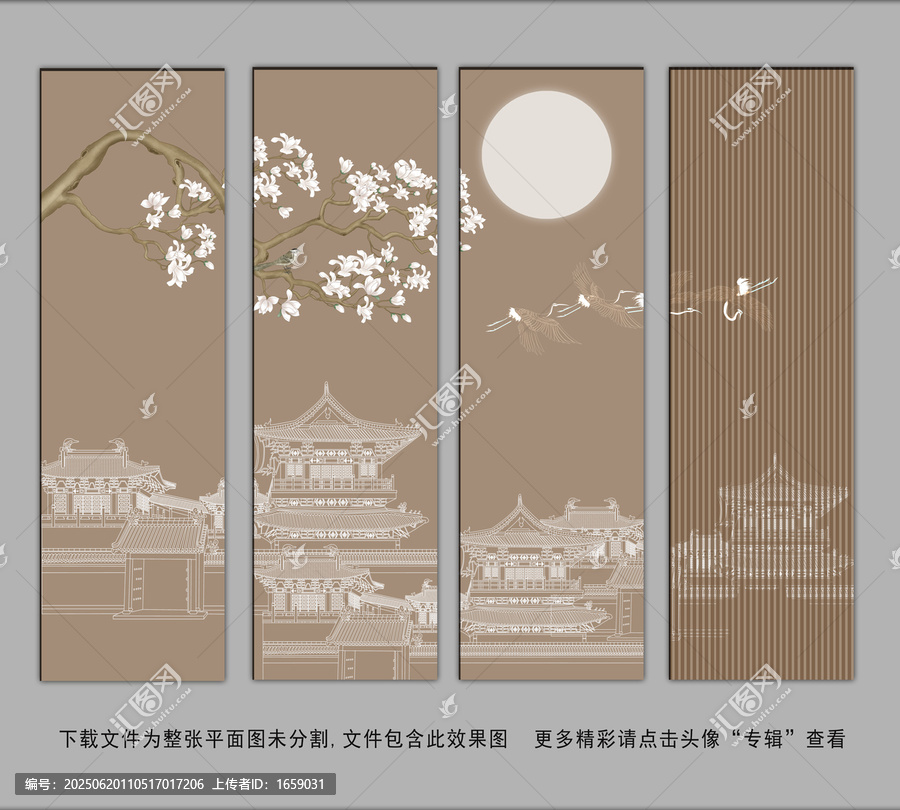 墻輕奢簡約金線抽象畫