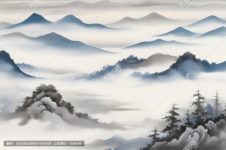 國風(fēng)山水畫