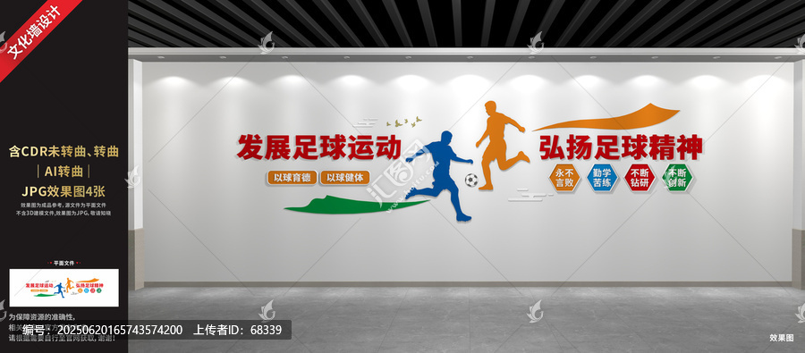 足球運動文化墻