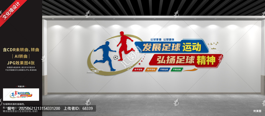 足球運動文化墻