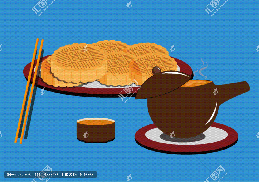 月餅喝茶
