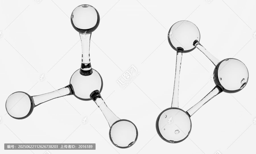 水分子三角結(jié)構(gòu)模型