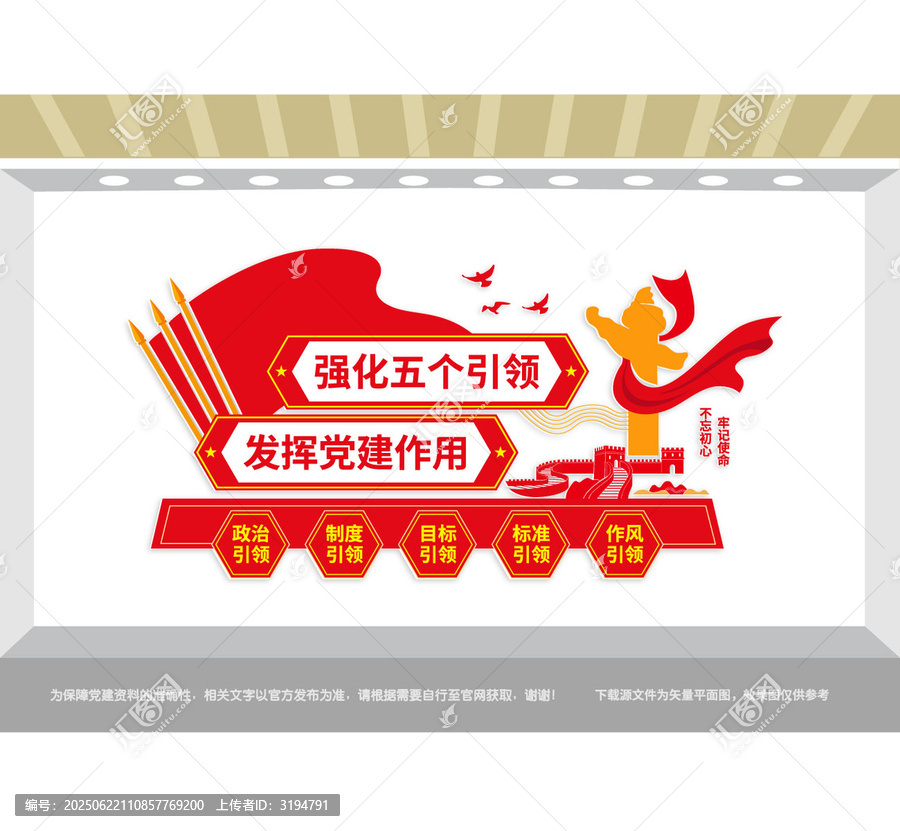 黨建五個(gè)引領(lǐng)黨建宣傳墻