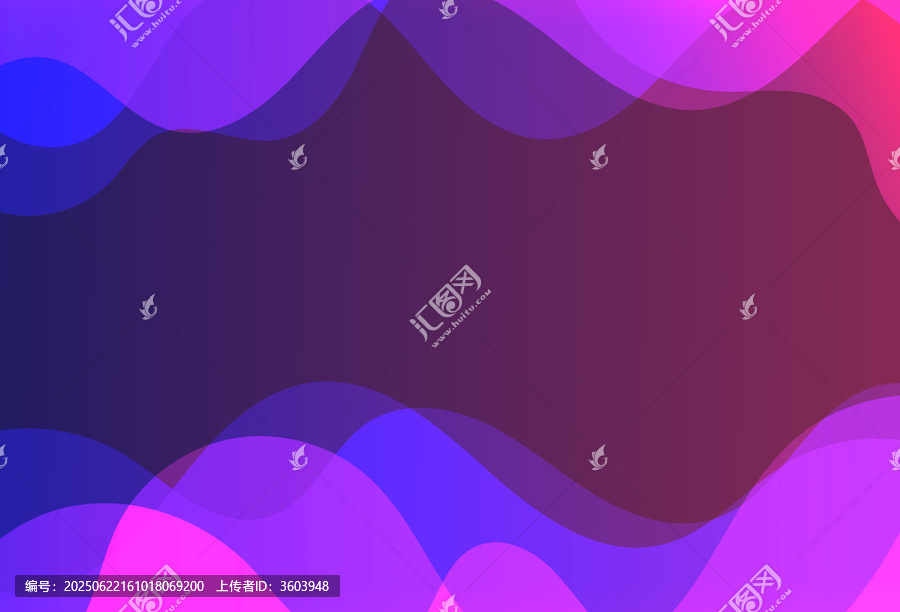 夢(mèng)幻漸變流體波浪背景圖