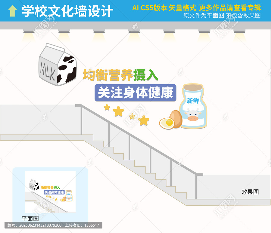 早餐樓梯文化墻
