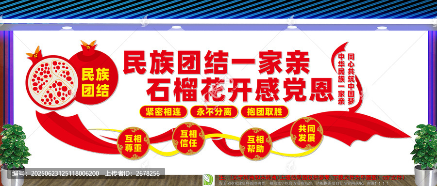 石榴籽精神文化墻