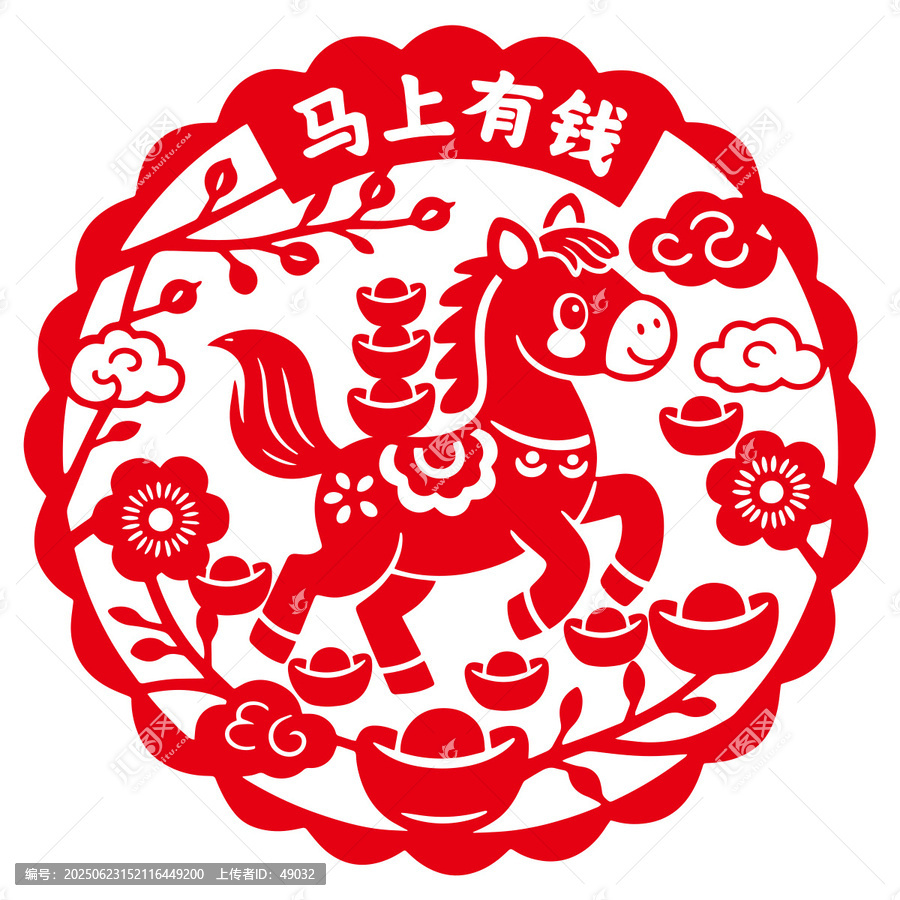 馬上有錢剪紙