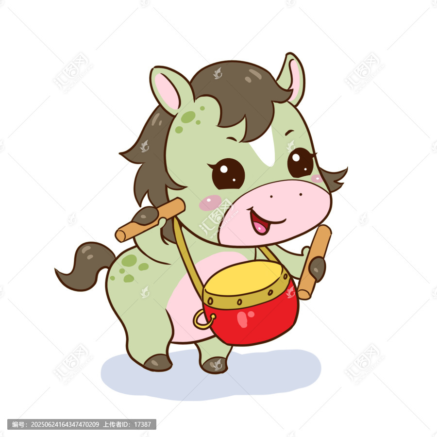 卡通馬