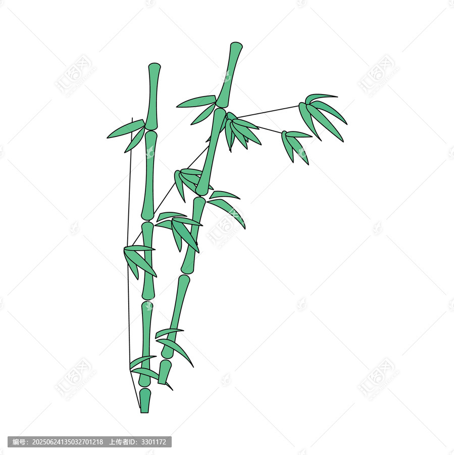 竹子矢量素材